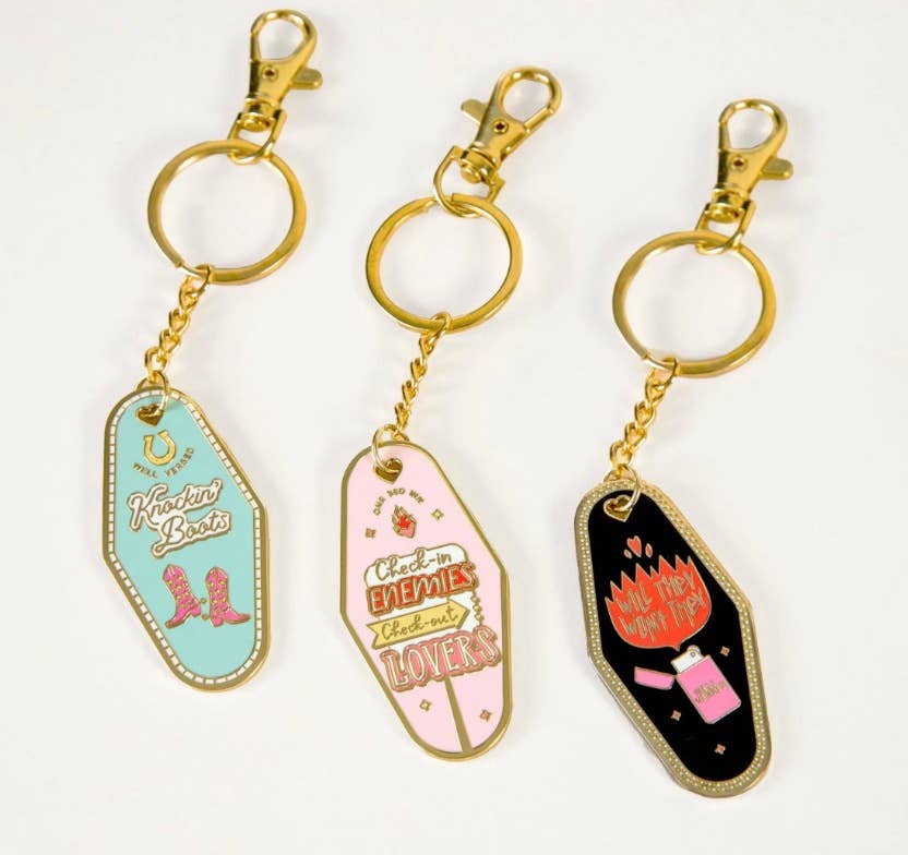 Bookish Keychain - Enemies to Lovers