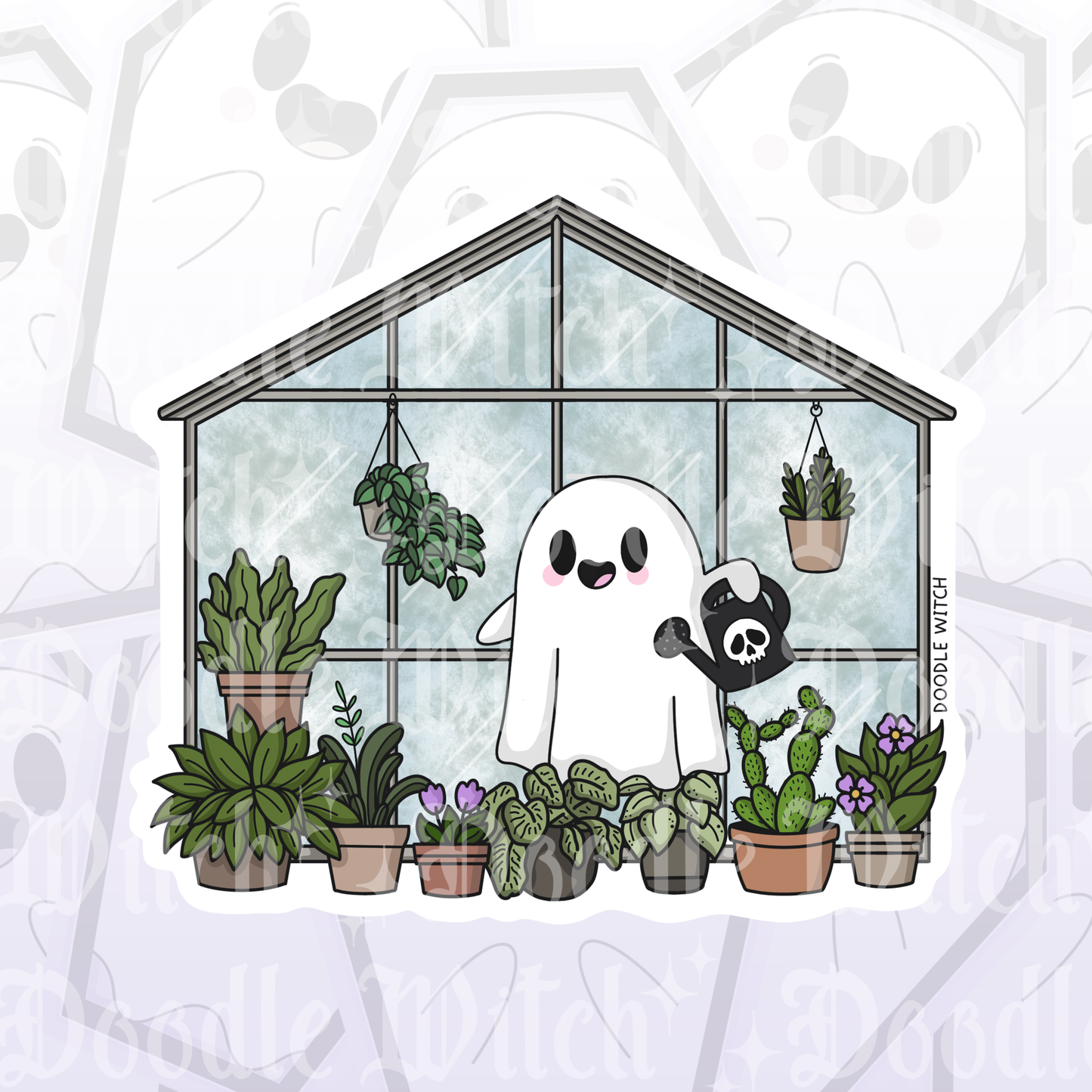Greenhouse Ghost Ghost Sticker
