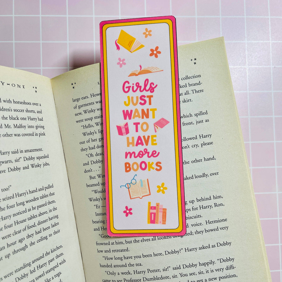 Bookmark - Girls Just Want More Books
