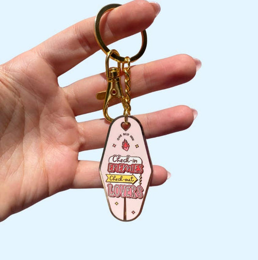 Bookish Keychain - Enemies to Lovers