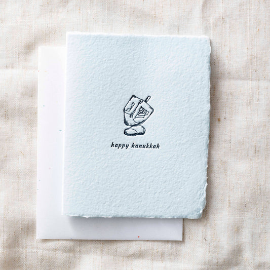 Happy Hanukkah Dreidel | Jewish Greeting Card