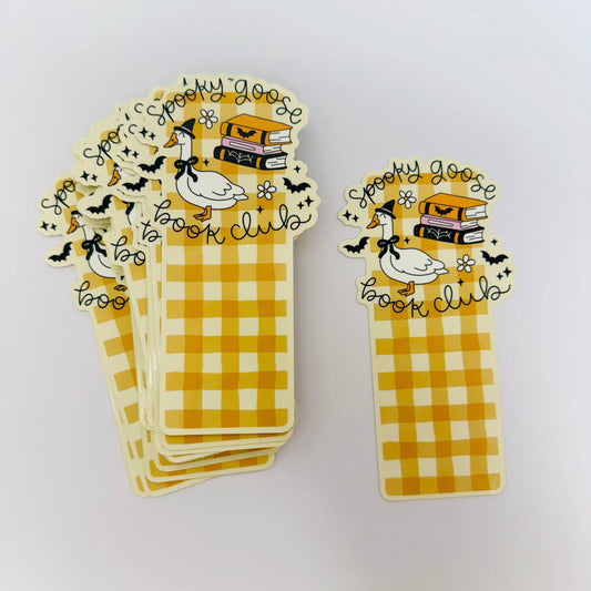 Spooky Goose Book Club Bookmark