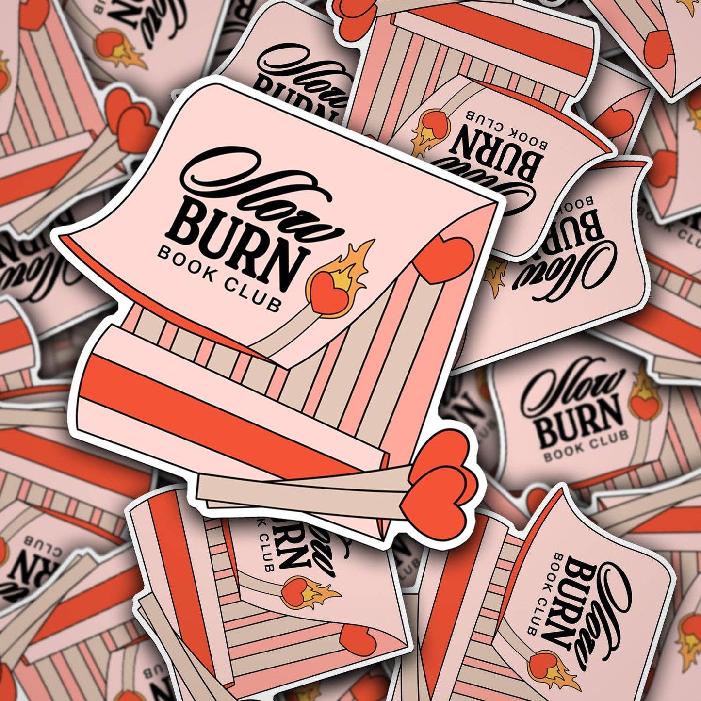 Slow Burn Book Club Matchbook Sticker