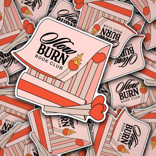 Slow Burn Book Club Matchbook Sticker