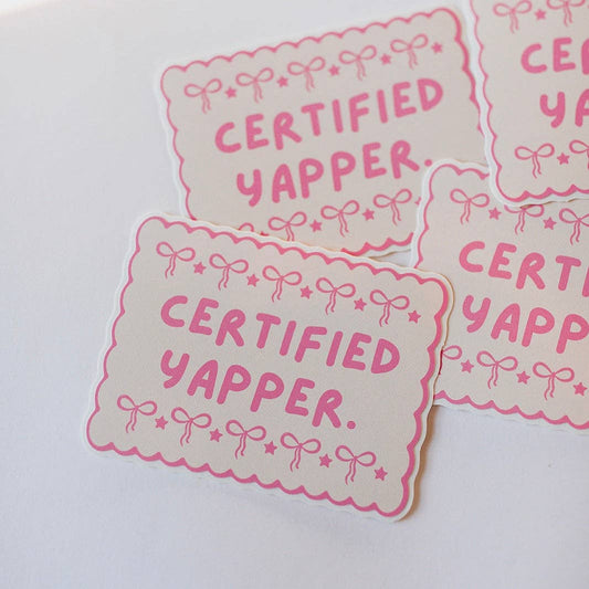 Certified Yapper Sticker