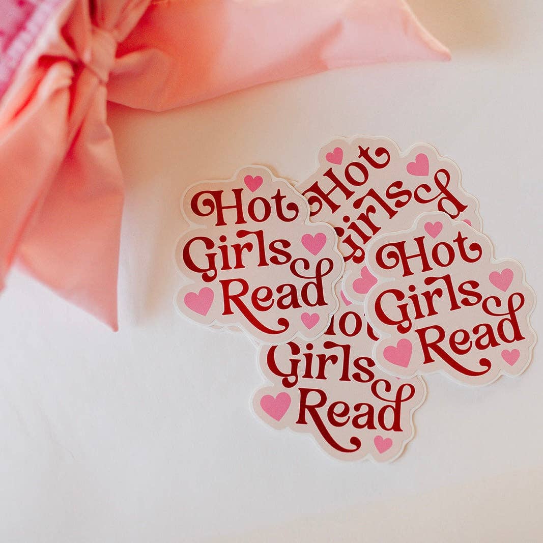 Hot Girls Read Sticker