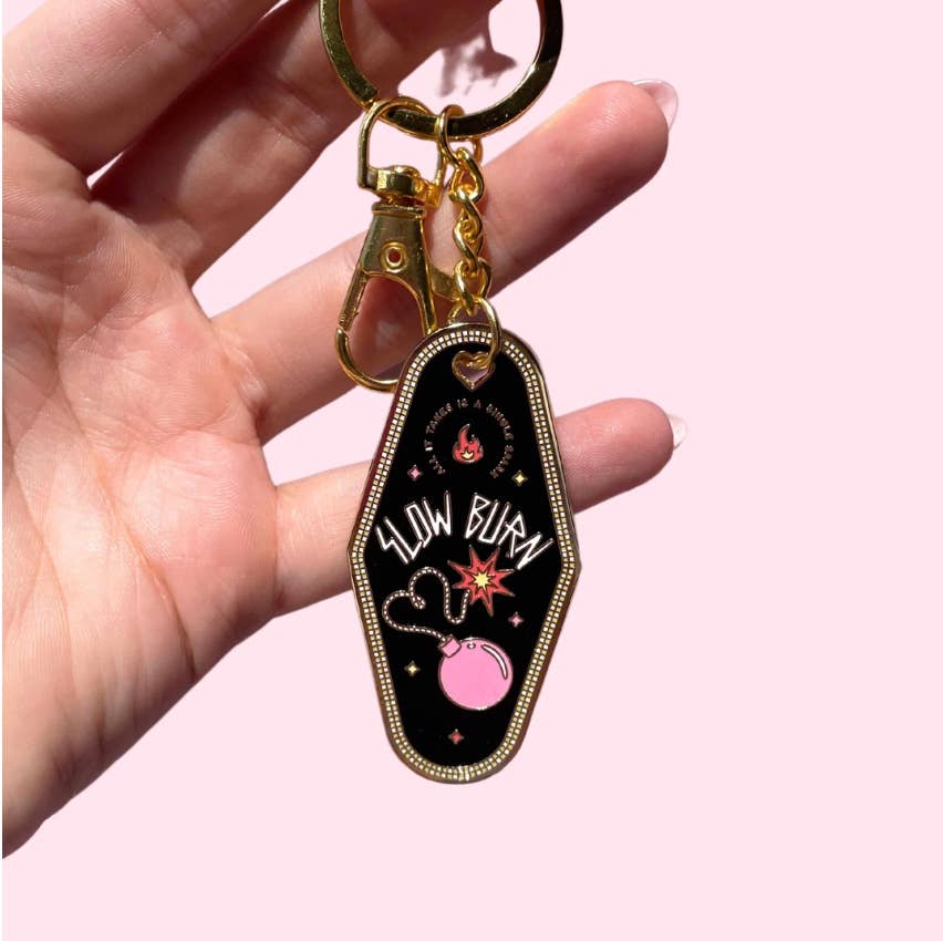 Bookish Keychain - Slow Burn