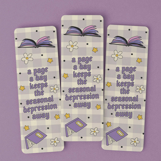 Bookmark - A Page A Day Keeps The Seasonal Depression Away