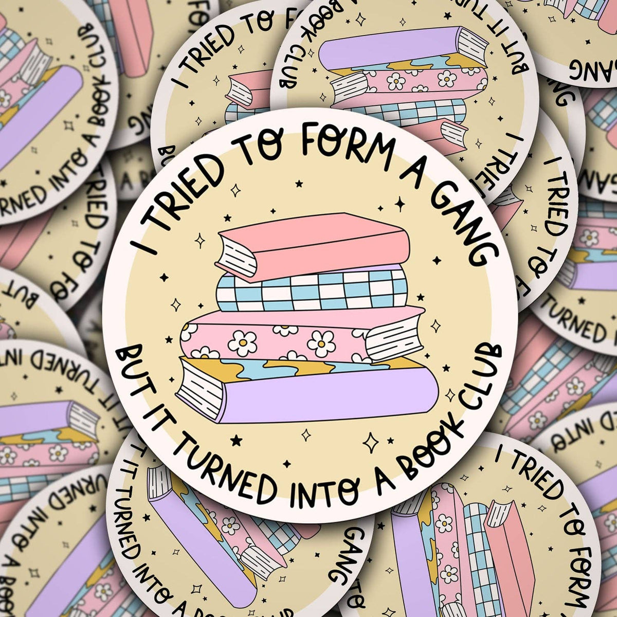 Sticker - It turned Into A Book Club