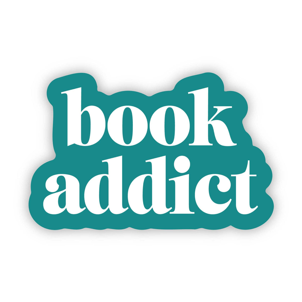 Sticker - "Book addict" Text Sticker