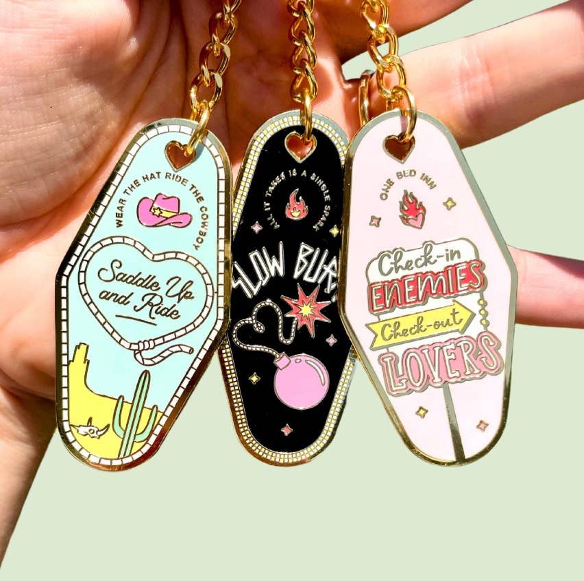 Bookish Keychain - Enemies to Lovers