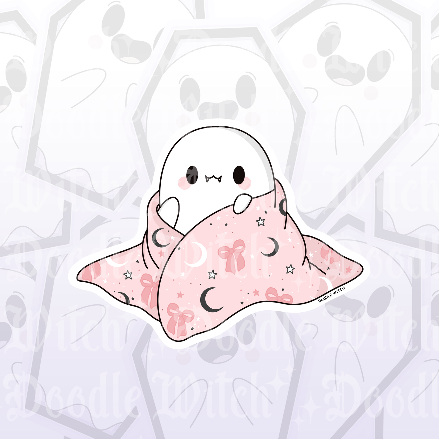 Cuddly Baby Ghost Sticker