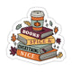 Sticker - "Books Spice Everything Nice" Book Stack Fall Sticker