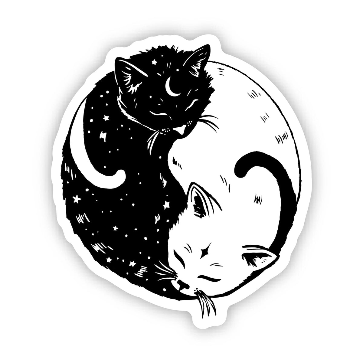 Sticker - Yin and Yang Cat